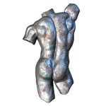 CNC Kunst Torso Mann Metall